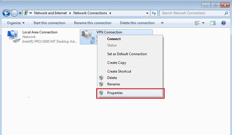 Configure VPN PPTP in Windows 7. Step 11.