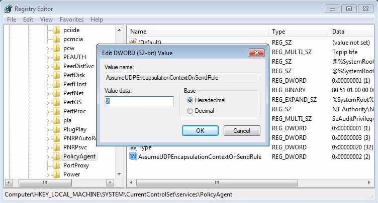 Configure VPN L2TP/IPSec in Windows 7. Step 1.